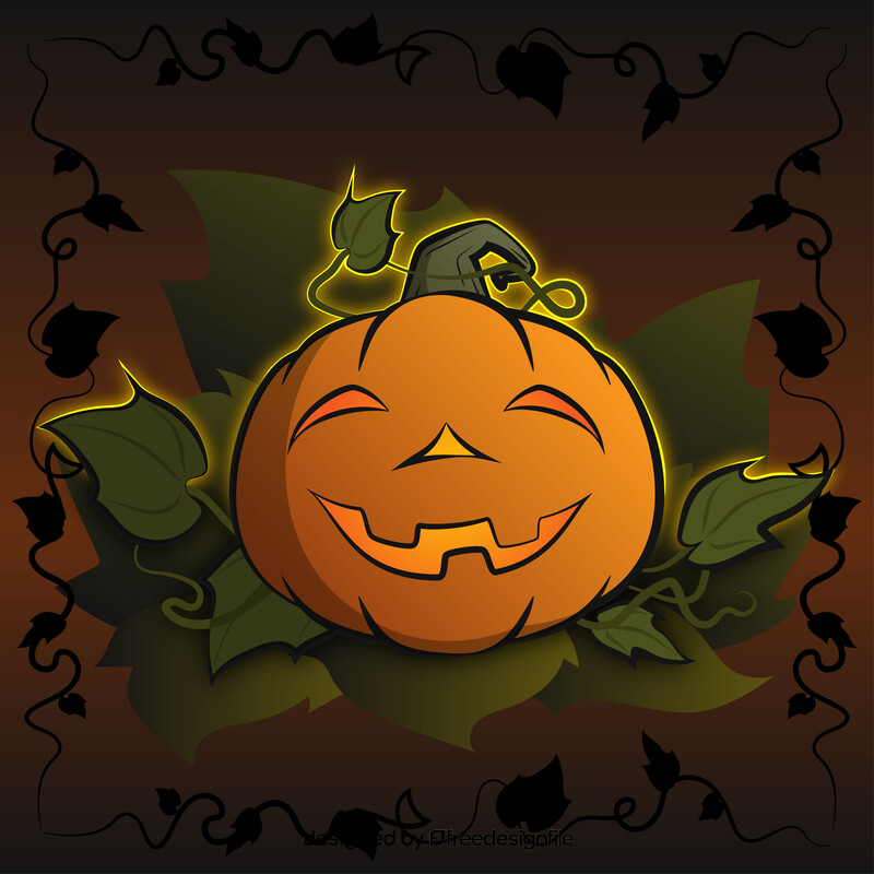 Happy pumpkin vector