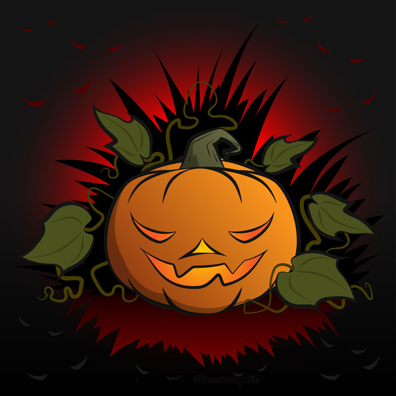 Evil pumpkin vector