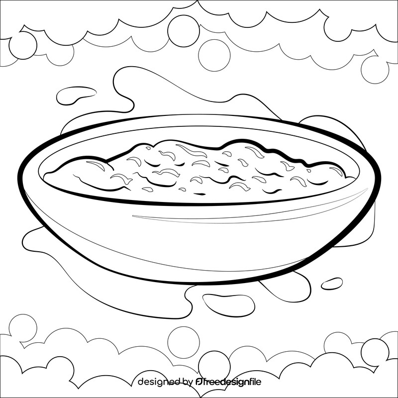 Cranberry sauce black and white vector