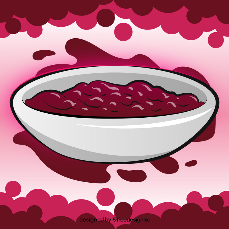 Cranberry sauce vector