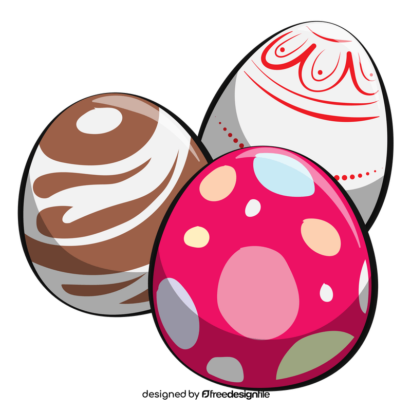 Easter eggs clipart