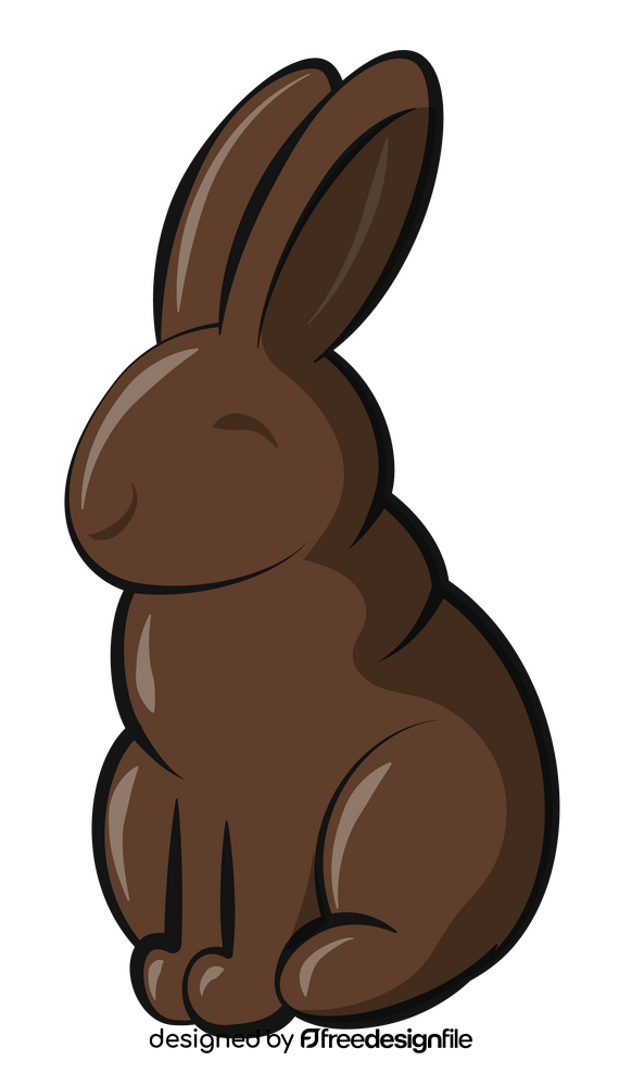 Easter chocolate bunny rabbit clipart