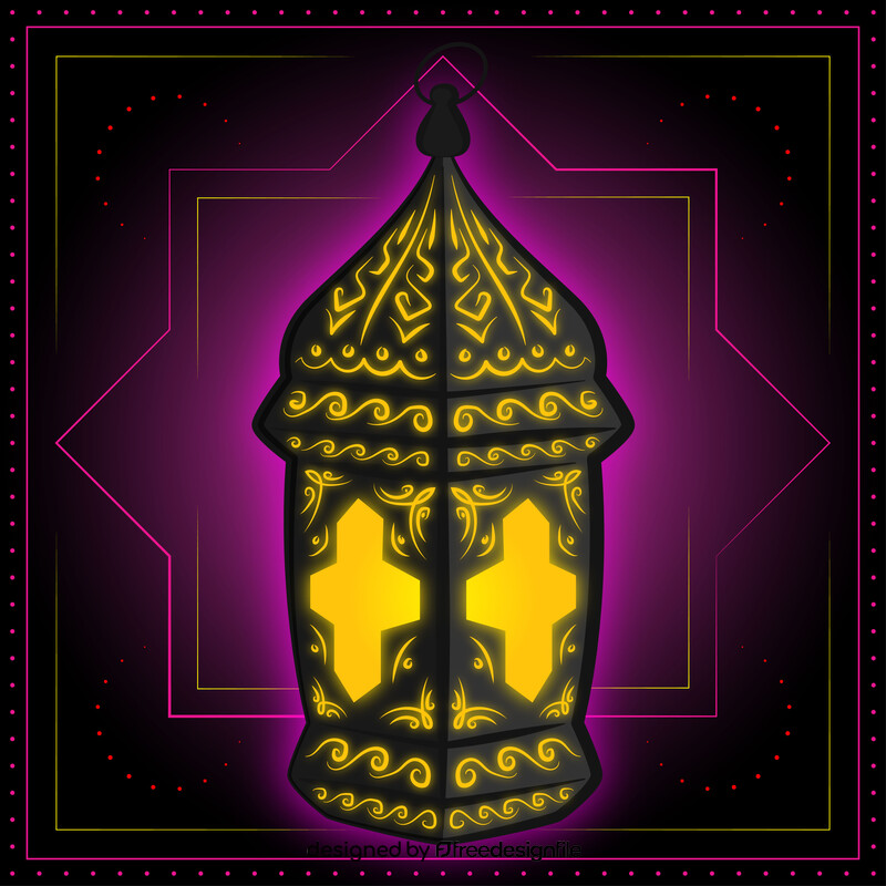 Ramadan lantern vector