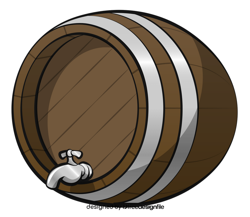 Beer barrel keg clipart