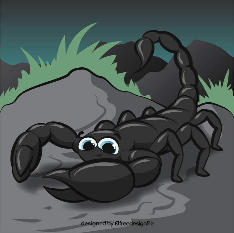 Scorpion cartoon vector