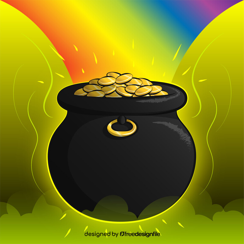 Pot of gold vector