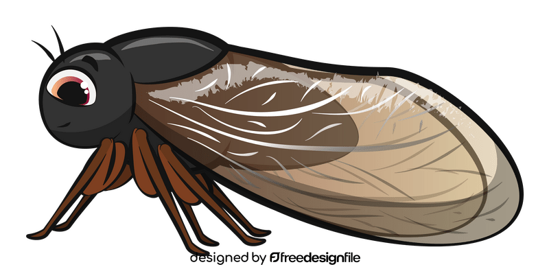 Cicada cartoon clipart