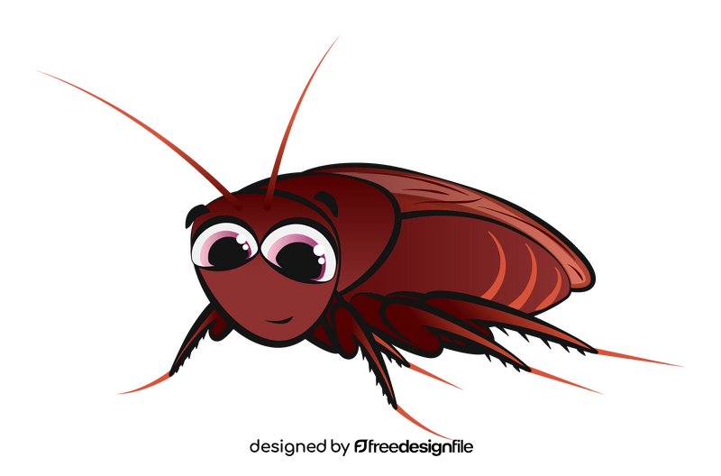 Cockroach cartoon clipart