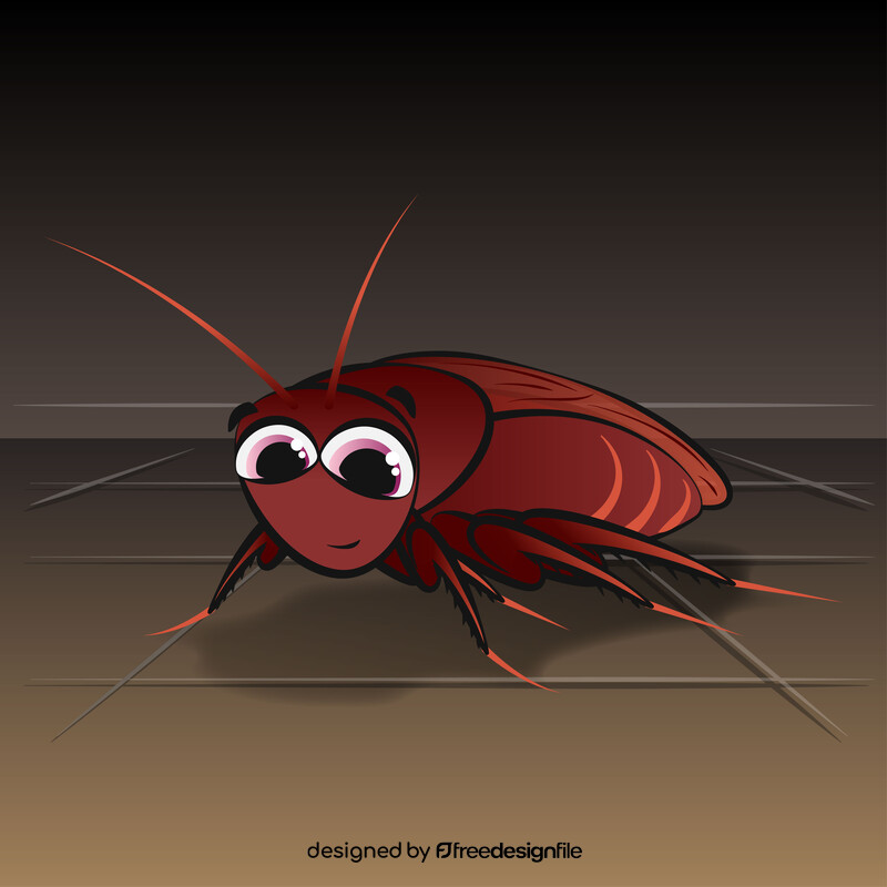 Cockroach cartoon vector
