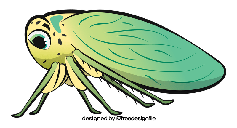 Leafhopper cartoon clipart