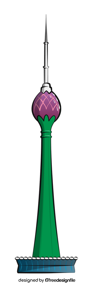 Lotus tower clipart