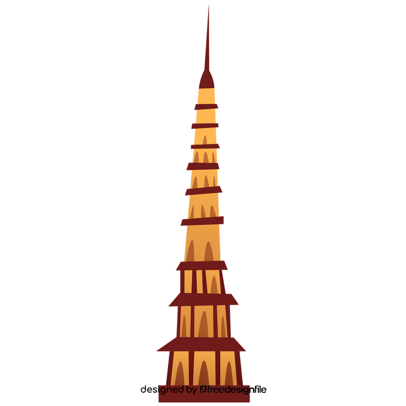 Vietnam tower clipart