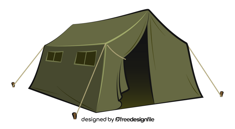 Army tent clipart