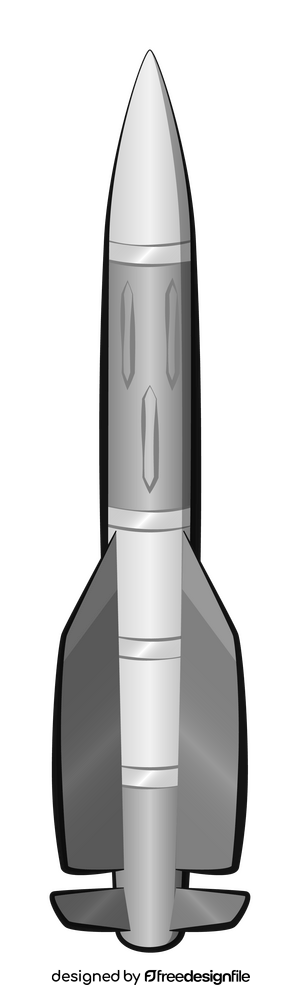 Long range missile clipart