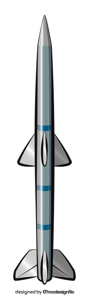 Medium range missile clipart