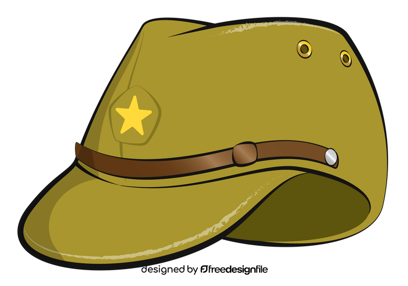 Japanese field hat clipart