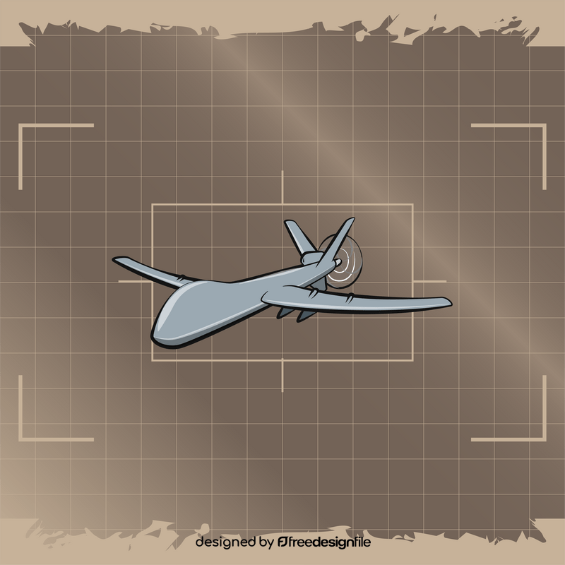 Military drone vector