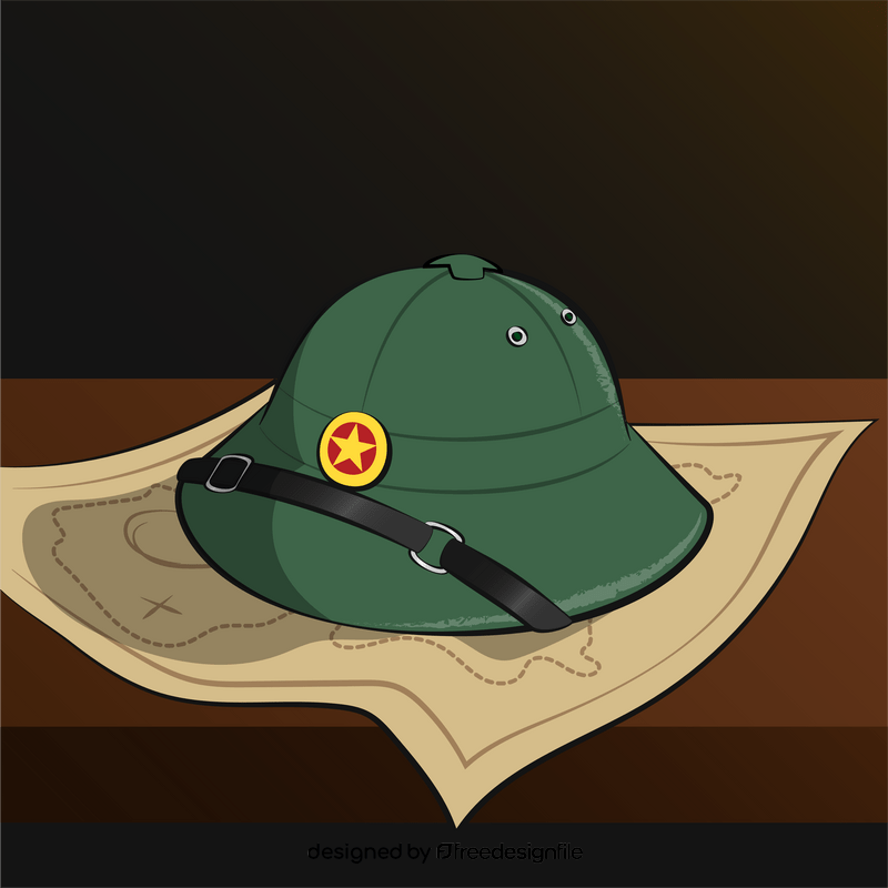 Vietnam army hat vector