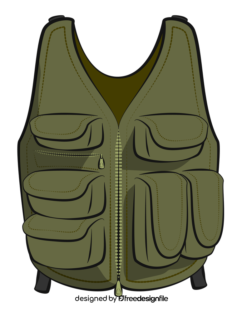 Tactical vest clipart