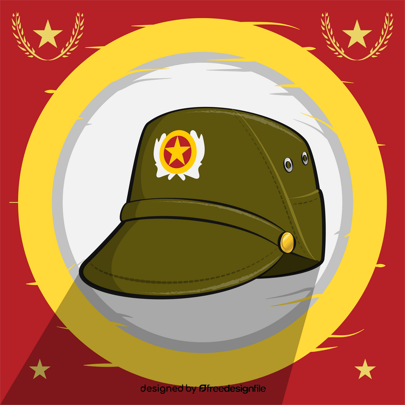 Vietnam military cap vector