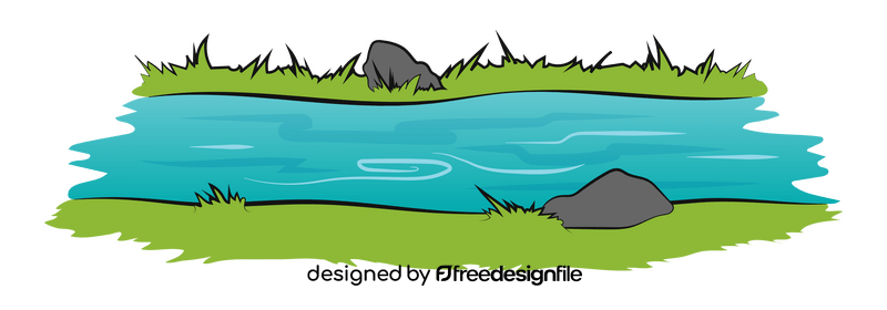 River scene clipart