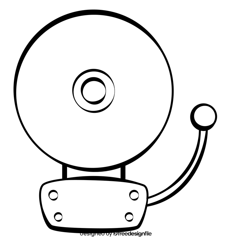 Bell black and white clipart