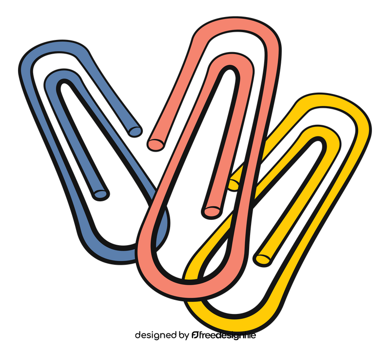 Paper clips clipart