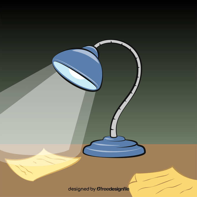 Table lamp vector