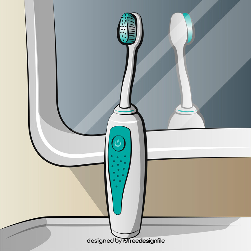 Electric toothbrush vector