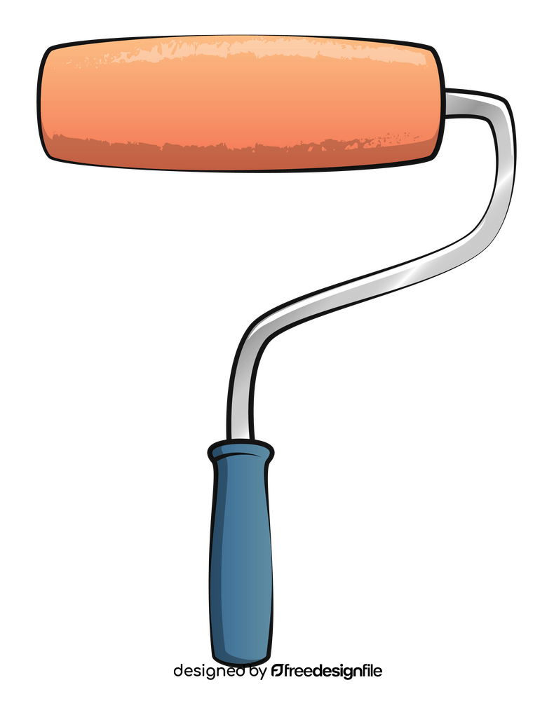 Paint roller brush clipart