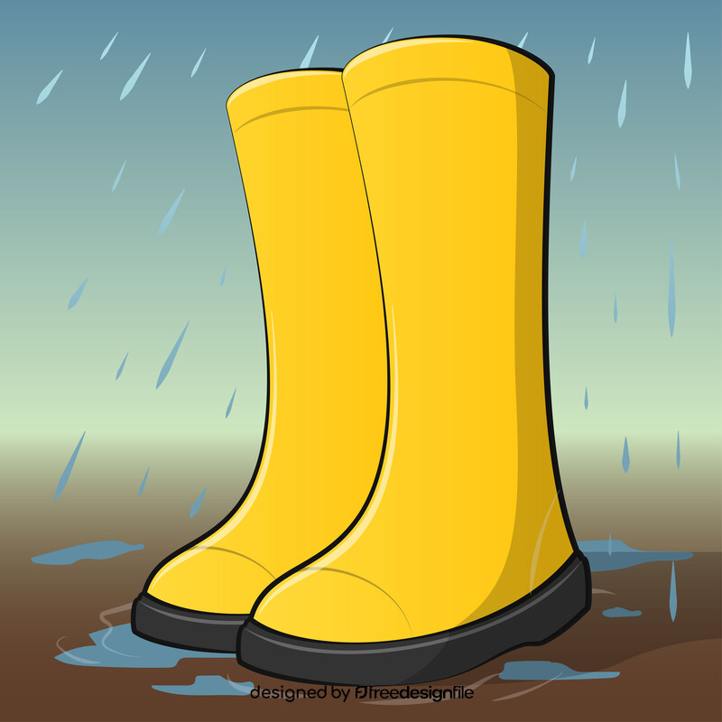 Rain boots vector
