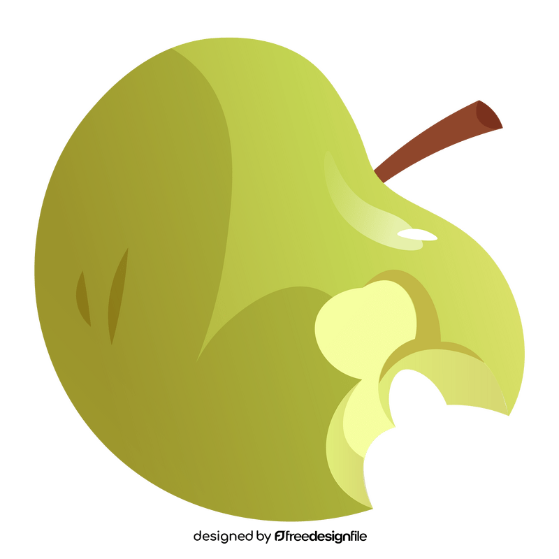Apple bite clipart
