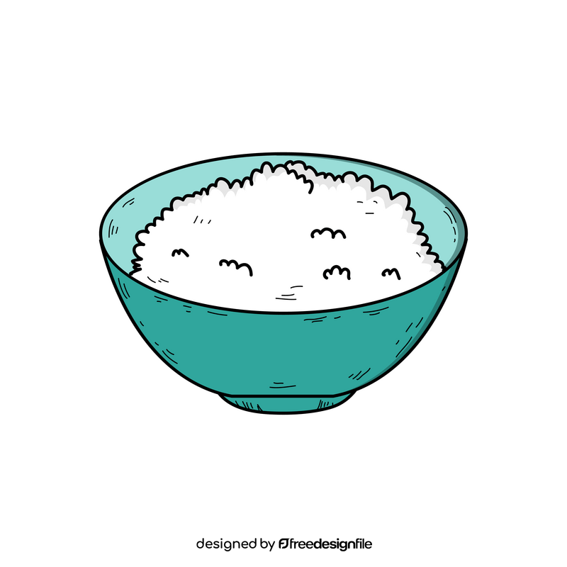 Rice drawing clipart