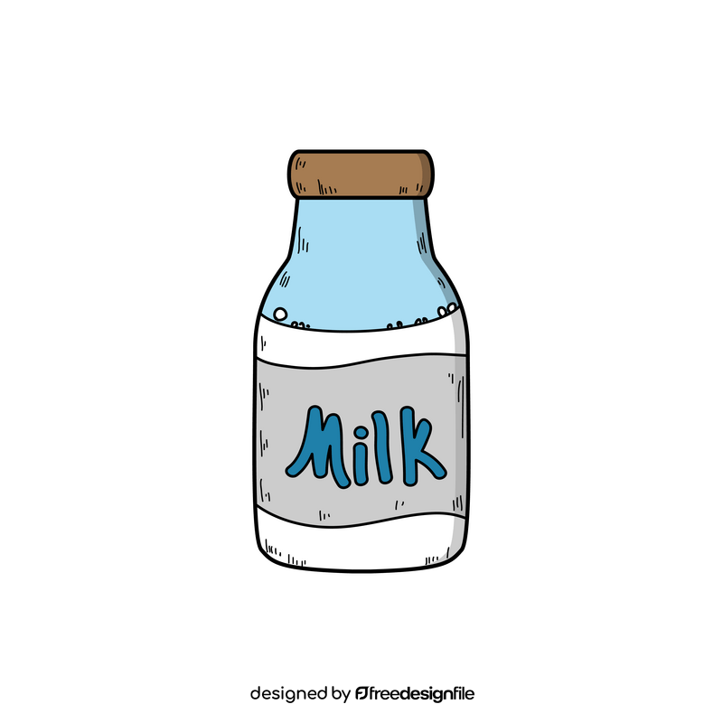 Milk drawing clipart
