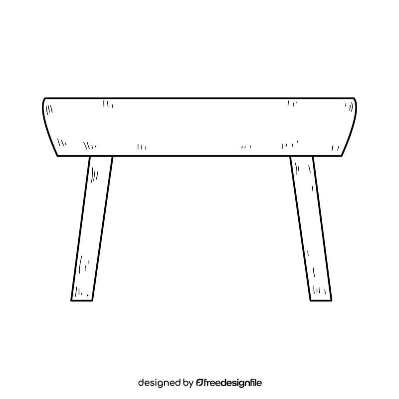 Balance beam drawing black and white clipart