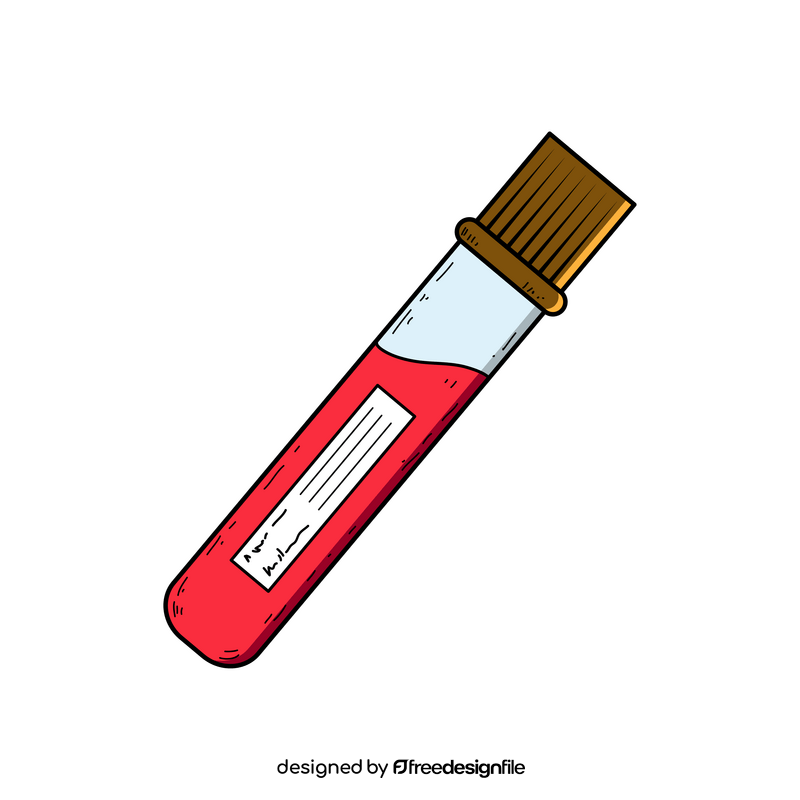 Blood tube drawing clipart