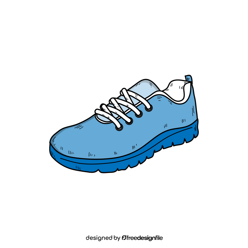 Sport shoe drawing clipart
