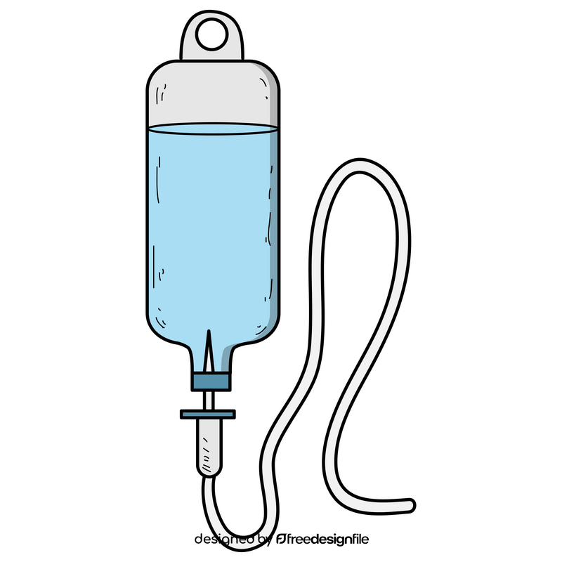 Iv drip drawing clipart