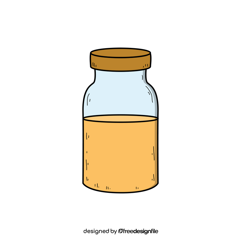 Vial drawing clipart