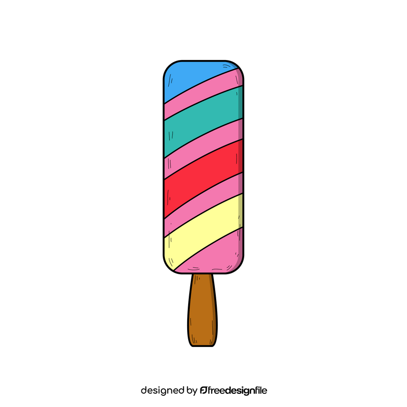 Lolly ice cream drawing clipart