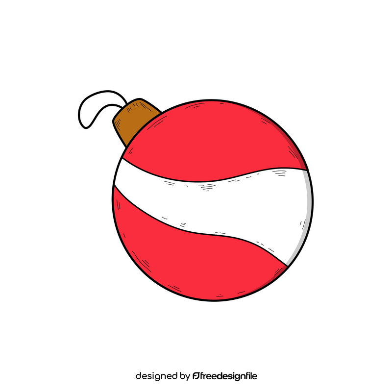 Christmas ball ornament drawing clipart