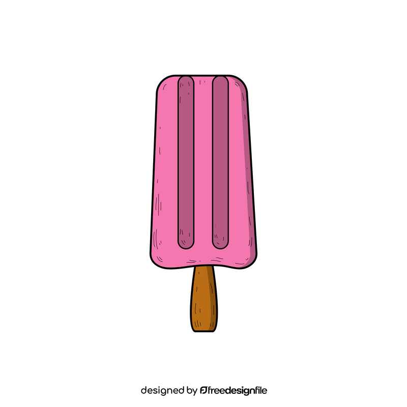 Popsicle ice cream drawing clipart