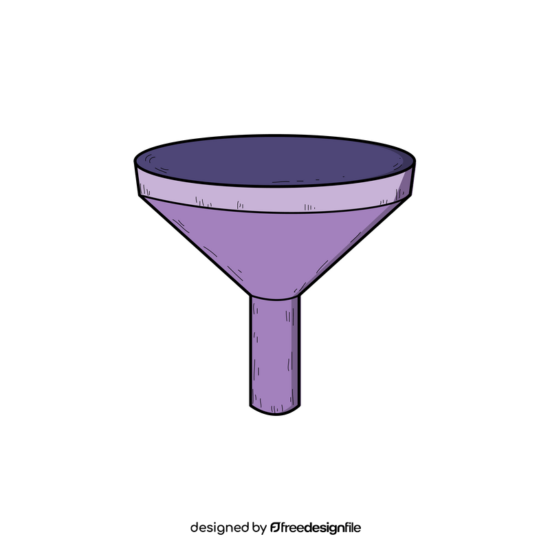 Funnel drawing clipart