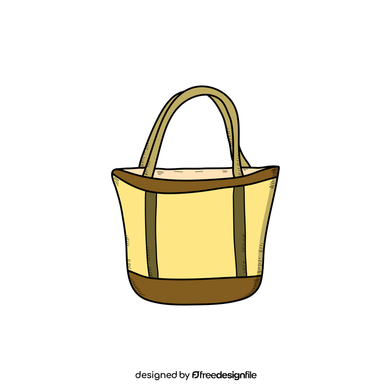 Grocery bag drawing clipart