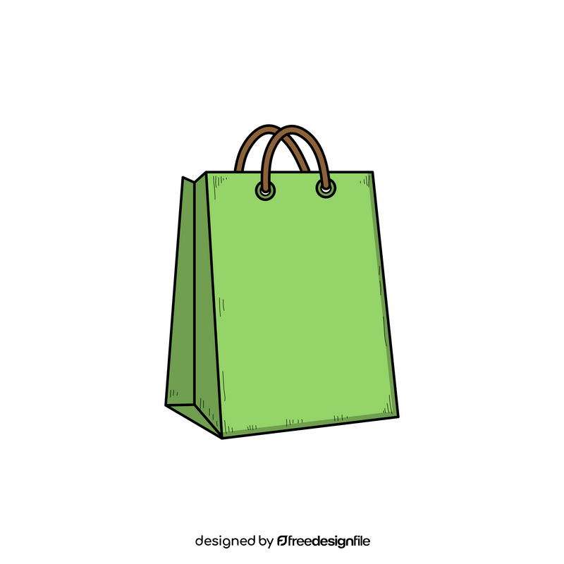 Shopping bag drawing clipart
