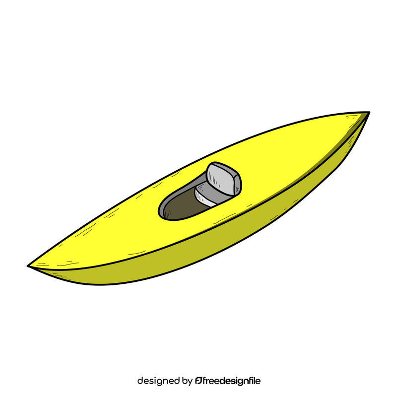 Kayak drawing clipart