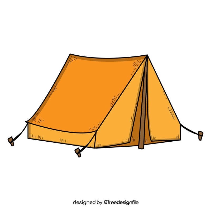 Tent drawing clipart