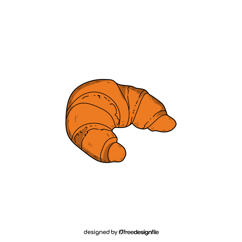 France croissant drawing clipart