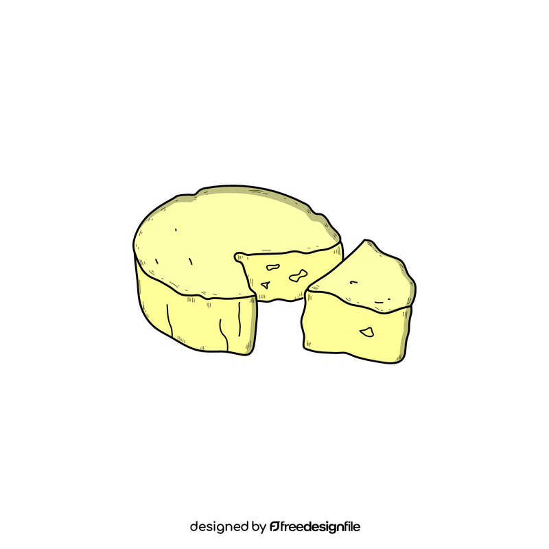 France cheese drawing clipart