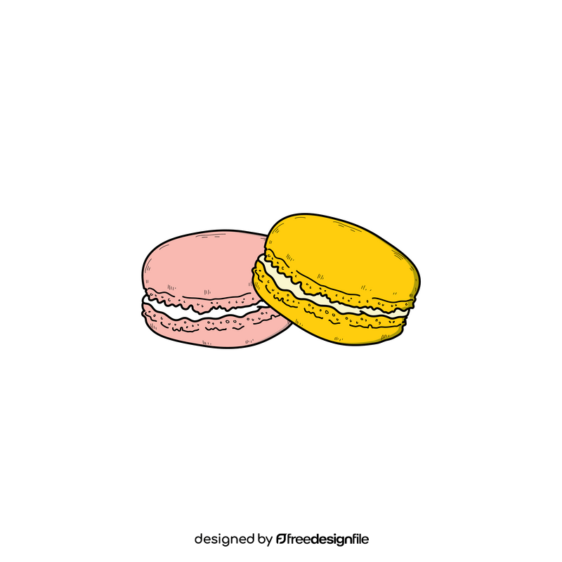 Macarons drawing clipart